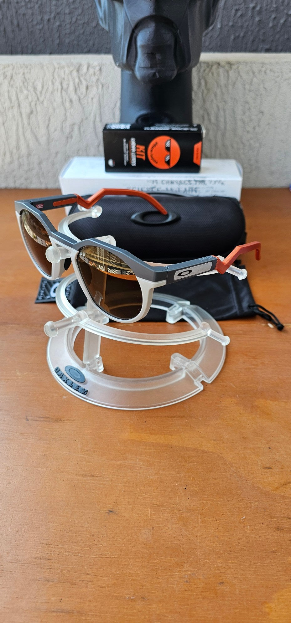 HSTN Armação Cinza Laranja