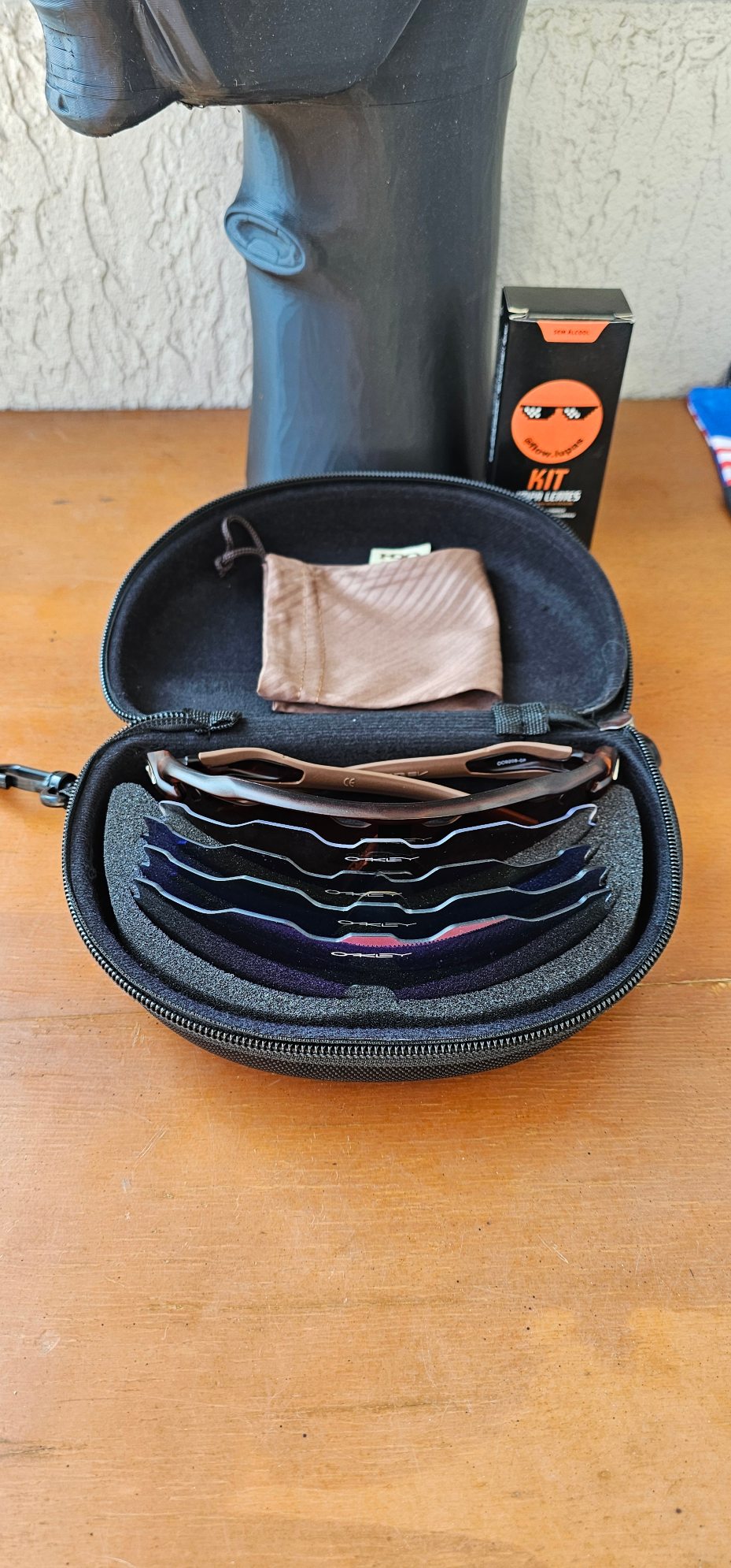 Radar EV - Armação Marrom - Kit 5 Lentes