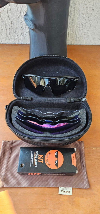 Radar EV - Armação Preto - Kit 5 Lentes